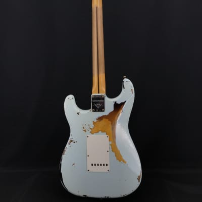 Fender Custom Shop Limited Edition 56 Heavy Relic Strat in Faded Sonic Blue over 2-Tone Sunburst image 5