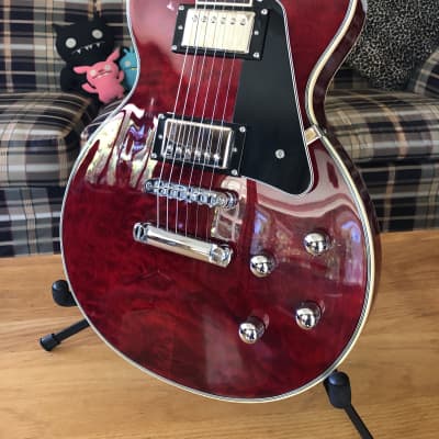 2010 Mollenhauer S3LP36 wine red single cut electric guitar with high quality parts image 4