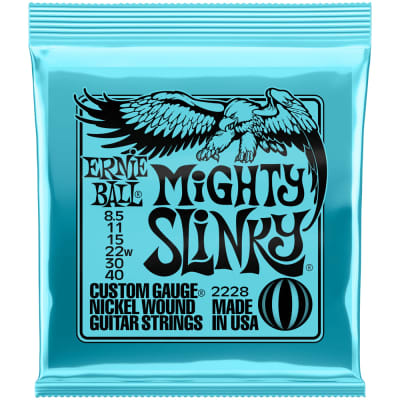 6 Sets! Ernie Ball Mighty Slinky Nickel Electric 2228 8.5-40 image 2