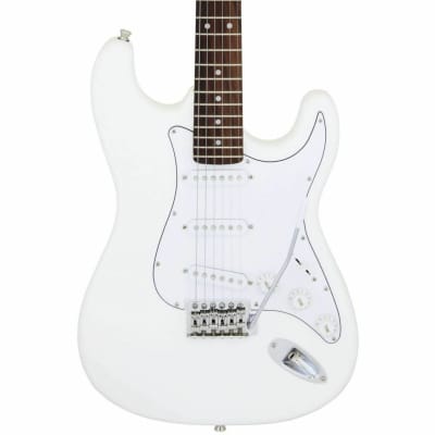 Aria STG-003-WH Pro II STG Series Basswood Body Bolt-On Maple Neck 6-String Electric Guitar image 1