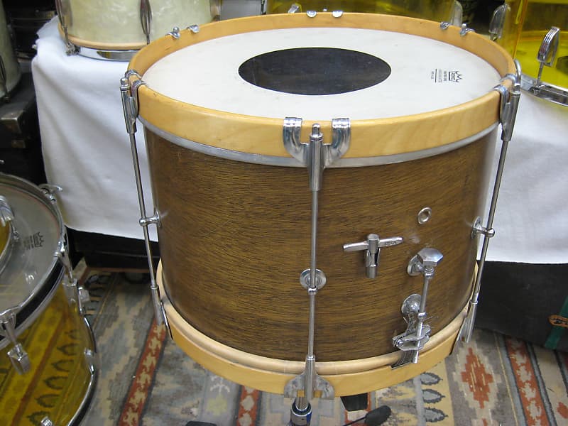 Gretsch 10X14" Marching Snare Drum (Lot#CB7182) Dec. 29, 1953 Mahogany/Maple image 1