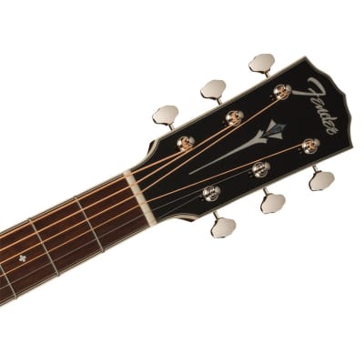 Fender PO-220E Paramount Electro-Acoustic Guitar, 3-Tone Vintage Sunburst image 7