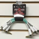 Pig Hog PHLIL6SG Lil' Pigs 1/4" TS Patch Cables - 6" (3-Pack)