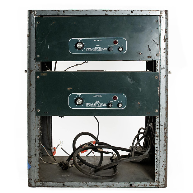 Altec Pair of 1594B Power Amplifiers w/ Vintage Rack | Reverb Canada