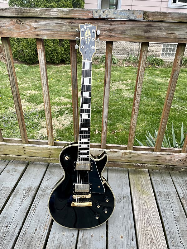 Late 80's/Early 90's Greco Les Paul Custom Black Beauty | Reverb
