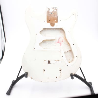 Teisco Harmony H802B Vintage White Electric Guitar Body Project image 1