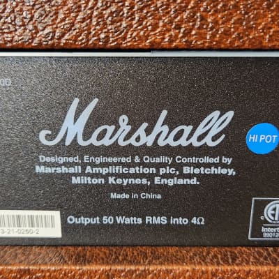 Marshall Acoustic Soloist AS50D 2-Channel 50-Watt 2x8" Acoustic Guitar Combo Brown Phantom Power image 10