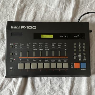 Kawai R100 drum machine with MTG 4x QuadROM Switcher