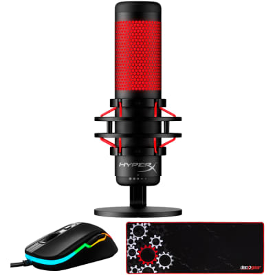 HyperX QuadCast USB Condenser Microphone - HX-MICQC-BK | Reverb