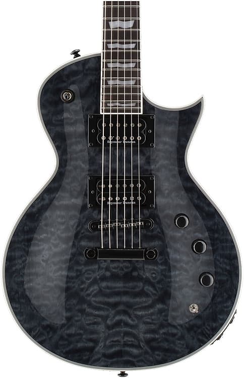 ESP LTD EC-1000 Piezo Electric Guitar - See Thru Black image 1