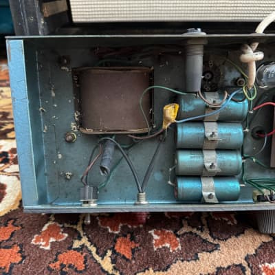 Vintage 1960s Carlsbro CS40-60 EL34 Valve Guitar Amplifier Head w/ Lay Down TFs image 22