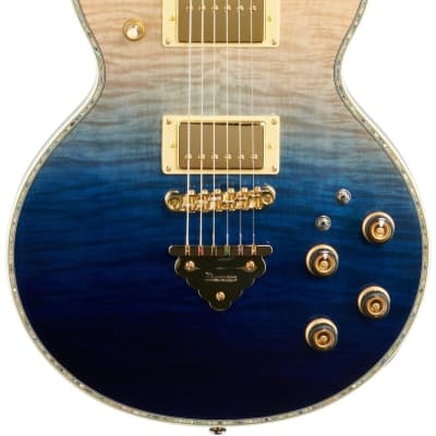 Ibanez AR420 Artist Electric Guitar, Transparent Blue Gradation image 3