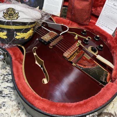 Video! 2021 Gibson Custom Shop Chuck Berry 70's ES-355 Aged - Wine Red image 2