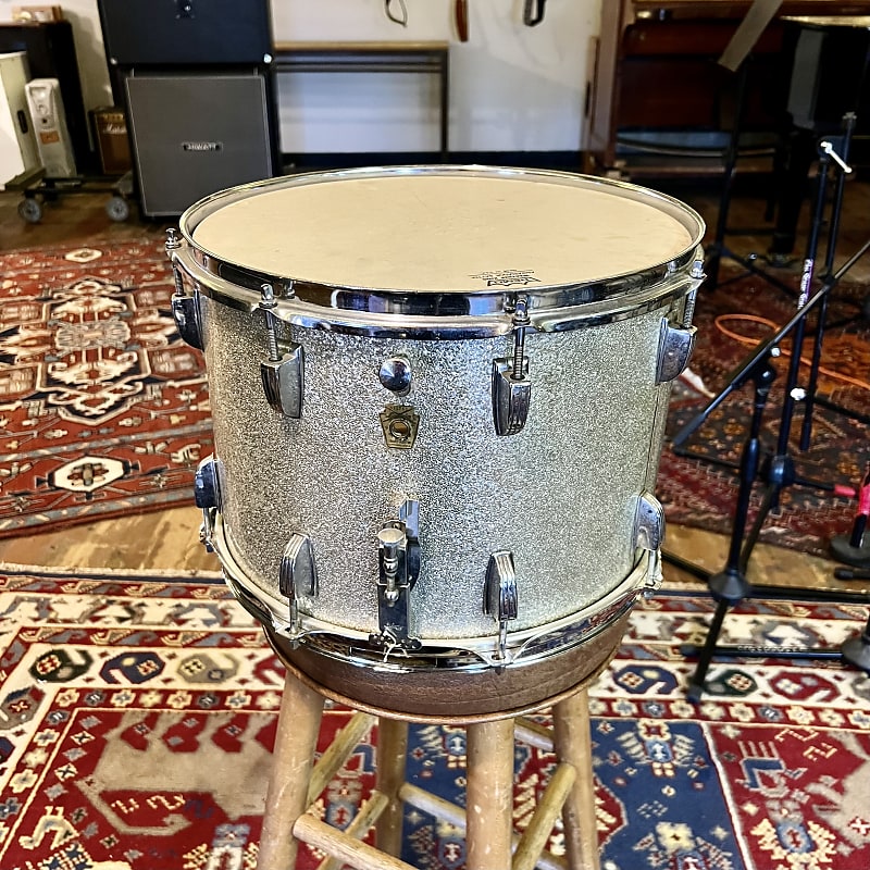 Ludwig Keystone 14” x 10” snare drum 1960’s Silver sparkle | Reverb