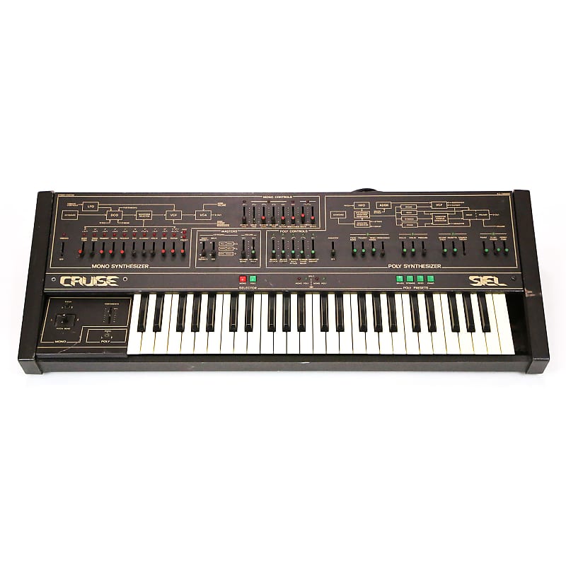 1983 Siel Cruise Vintage Analog Synthesizer Keyboard Rare Mono Synth Poly Hybrid Made in Italy image 1