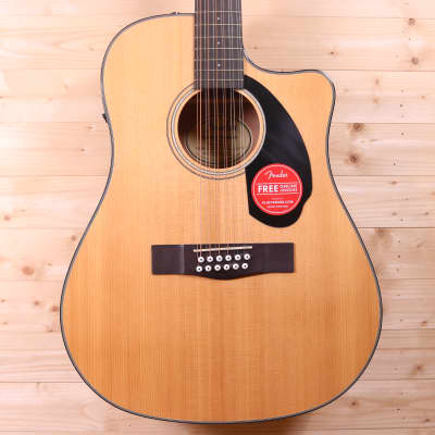 Fender Classic Design CD60SCE 12-String Solid Spruce Top Dreadnought Acoustic-Electric Guitar for sale