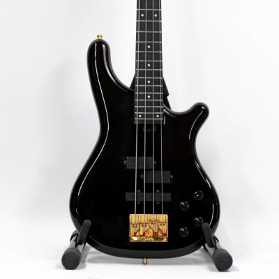 1989 Kawai Rockoon KRB-90 Neckthrough PJ Bass - MIJ - Transparent Black image 1