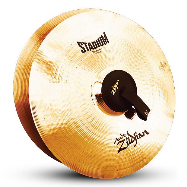 Zildjian 20" A Stadium Medium Heavy Marching Cymbals (Pair) image 1
