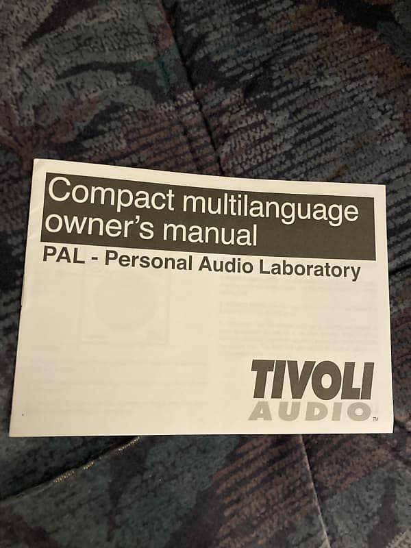 Tivoli Audio PAL MULTILANGUAGE Original Owners Manual / Reverb UK