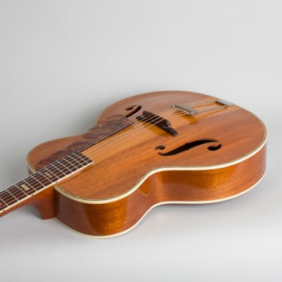 Harmony  Patrician H-1414 Arch Top Acoustic Guitar (1954), ser. #4850H1414, period grey chipboard case. image 7