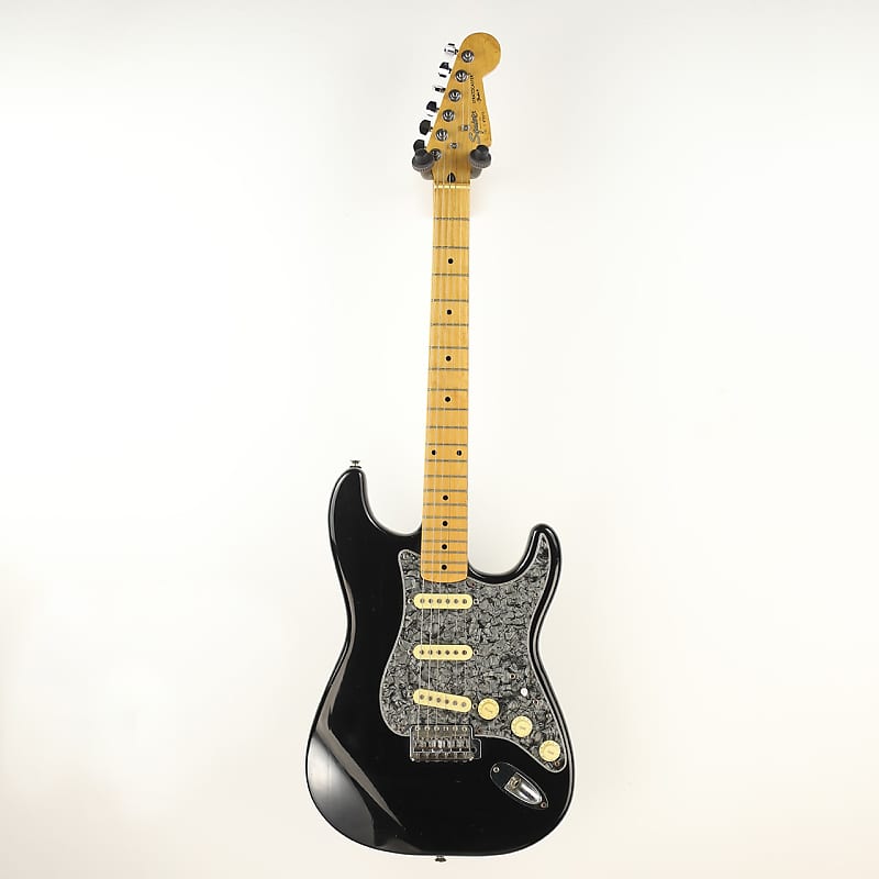 1988 Fender Squier Stratocaster Black E9 Korea Reverb