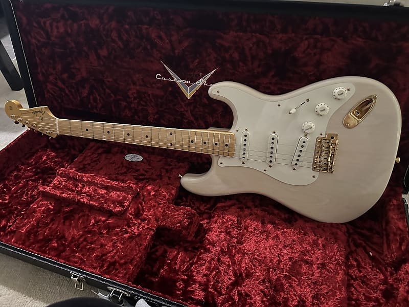 Fender Custom shop 57 Stratocaster Blonde White NOS 2020 image 1