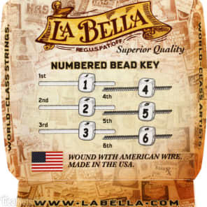 La Bella 2001 Silver-Plated Wound Classical Guitar Strings - Medium-hard Tension image 4