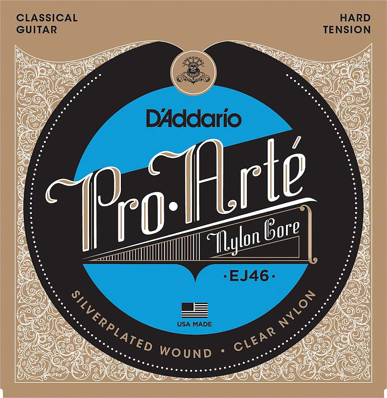 D'Addario EJ46 Pro-Arte Nylon Classical Guitar Strings, Hard Tension image 1