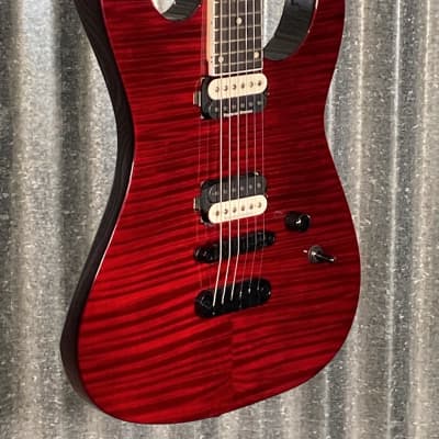 Dean MD24 FM TCH MD 24 Select Flame Maple Top Transparent Cherry Guitar #0138 Used image 5