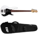 ESP LTD AP-204 Snow White Electric Bass Guitar + ESP Gig Bag AP204 AP 204
