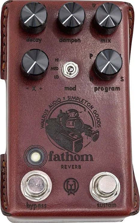 Walrus Audio Fathom Multi-Function Reverb Craftsman Series Rare Limited Edition Leather Wrapped image 1