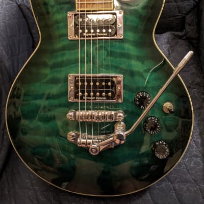 Ibanez ARX320 2008 - Emerald green quilted maple top