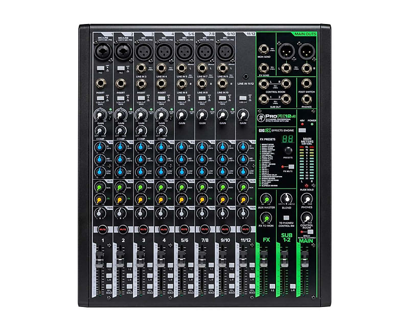 Mackie ProFX12v3 12-Channel Analog Mixer with Onyx Mic Preamps, Effects and USB image 1