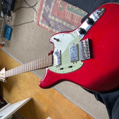 Fender Pawn Shop Mustang Special 2012 - 2013 - Candy Apple Red w/ Fender Bag image 2