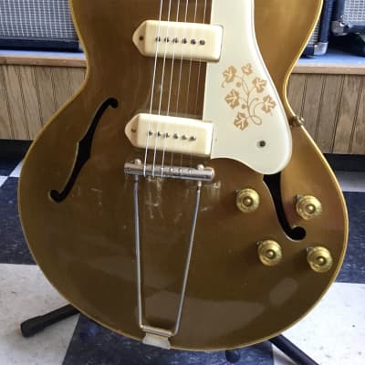 1953 Gibson ES-295 - Gold with Lifton Hard Case image 2