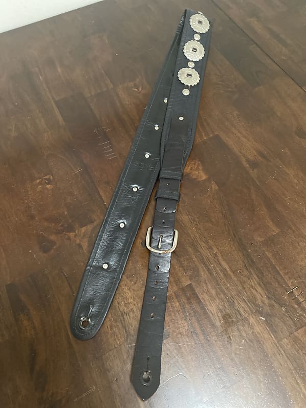 Csernl straps Black leather Concho strap image 1