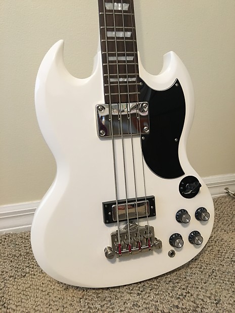 Epiphone EB-3 Custom Shop Bass Alpine White (SG Body) - with Hard Case