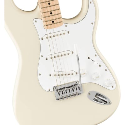 Squier by Fender Affinity Series Stratocaster, Maple fingerboard, Olympic White image 3