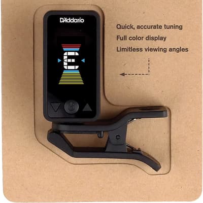 D'Addario D'Addario Accessories Guitar Tuner - Eclipse Headstock Tuner - Clip On Tuner for Guitar - Great for Acoustic Guitars & Electric Guitars - Quick & Accurate Tuning - Black 2022 image 3