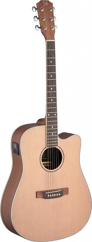 Asyla series 4/4 dreadnought acoustic-electric guitar with solid spruce top image 1