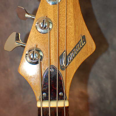 Video Demo 1966 Conrad Model 1246 Full Scale Bass Guitar New Strings Original Soft Shell Case image 6
