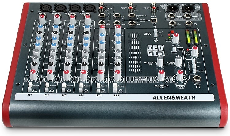 Allen & Heath ZED-10 10-channel Mixer with USB Audio Interface image 1