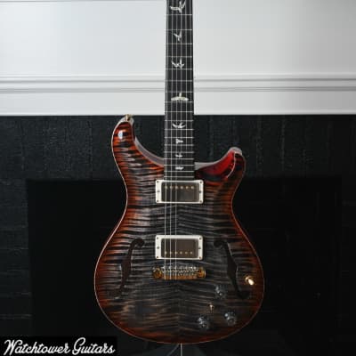 Mint Paul Reed Smith PRS Hollowbody II Piezo 10 Top Charcoal Cherry Burst image 2