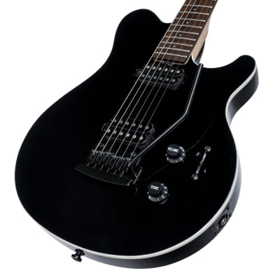 Sterling by Music Man Axis (AX3S), Black with White Binding image 3
