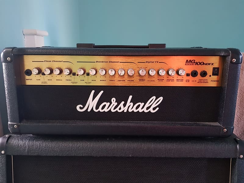 Marshall MG100HDFX Head & 4x12 Speaker Cab image 1