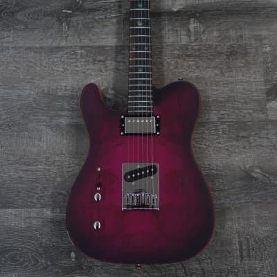 AIO TC1-H Left-Handed Electric Guitar - Boysenberry *Humbucker Neck Pickup image 1