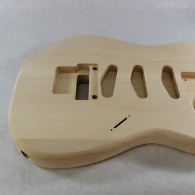 Unfinished Basswood SSS guitar body - fits Fender Strat Stratocaster neck Floyd Rose J692 image 3