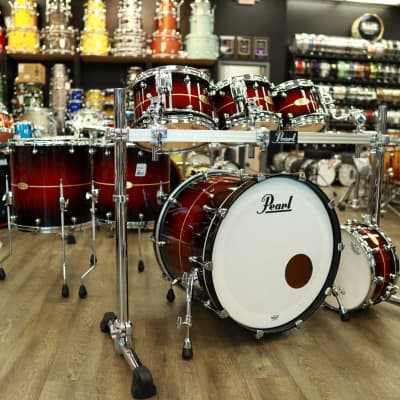 Pearl Reference One 6-Pc Shell Pack (Played by Omar Hakim) 8/10/12/14/16/22 (Red Burst Stripe) image 1