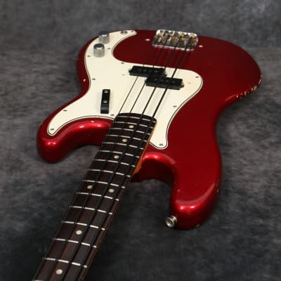 1966 Fender Precision Bass - Candy Apple Red image 9