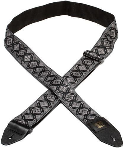 Ernie Ball 4093 Adjustable Jacquard Guitar Strap - Regal Black image 1